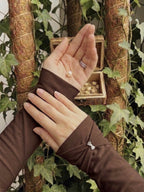 Premium Chocolate Brown Modest Arm Sleeves