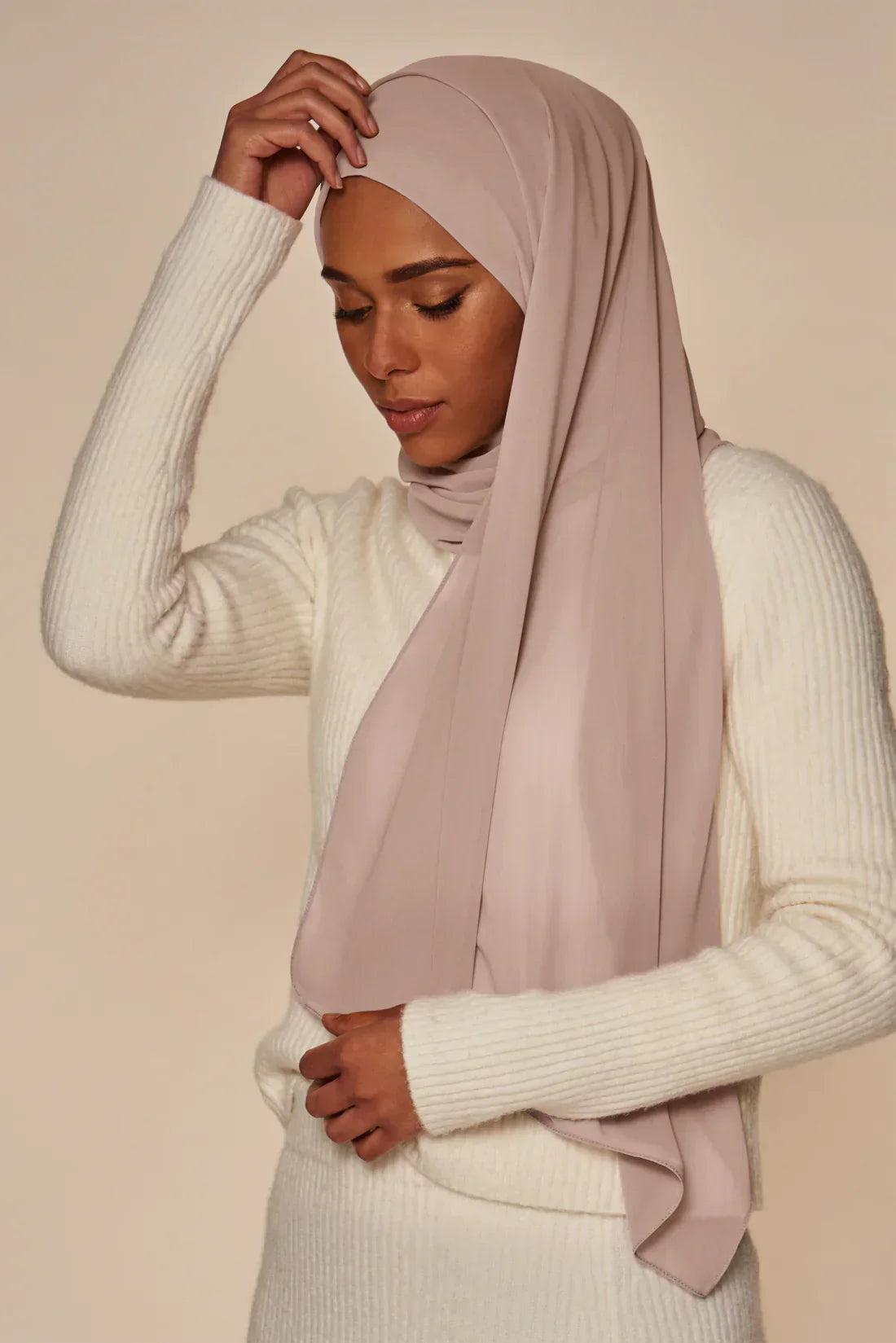 Everyday Chiffon Hijab - Dusty Mauve - Razia Hijab