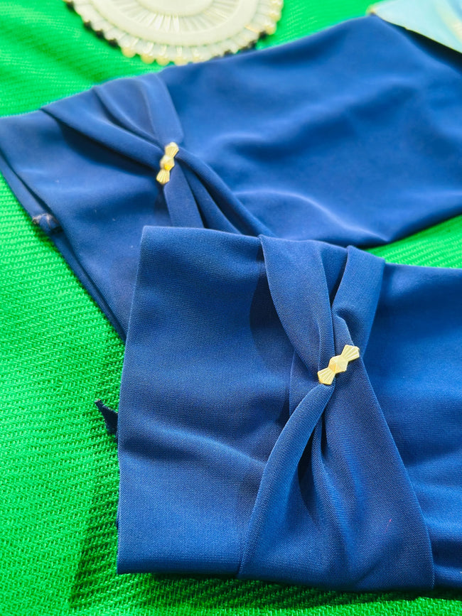 Royal Blue Iranian Cotton Jersey Sleeves Main Image