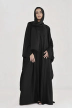Luxe Layer Farasha Cut Abaya - Black
