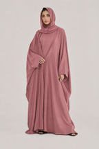 Dusty Rose Upper Abaya for Women | Modest Outer Abaya