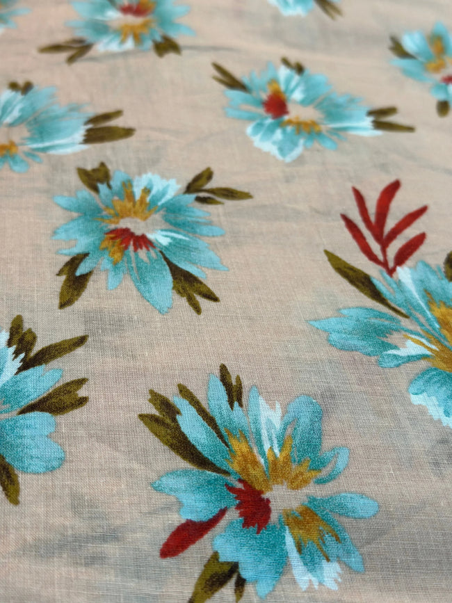 Soft Peach Floral Namaz Chador – Modest & Elegant Prayer Wear Main Image