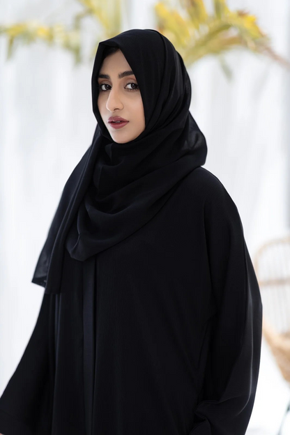 Khuala Black Zoom Nidah Abaya With Hijab