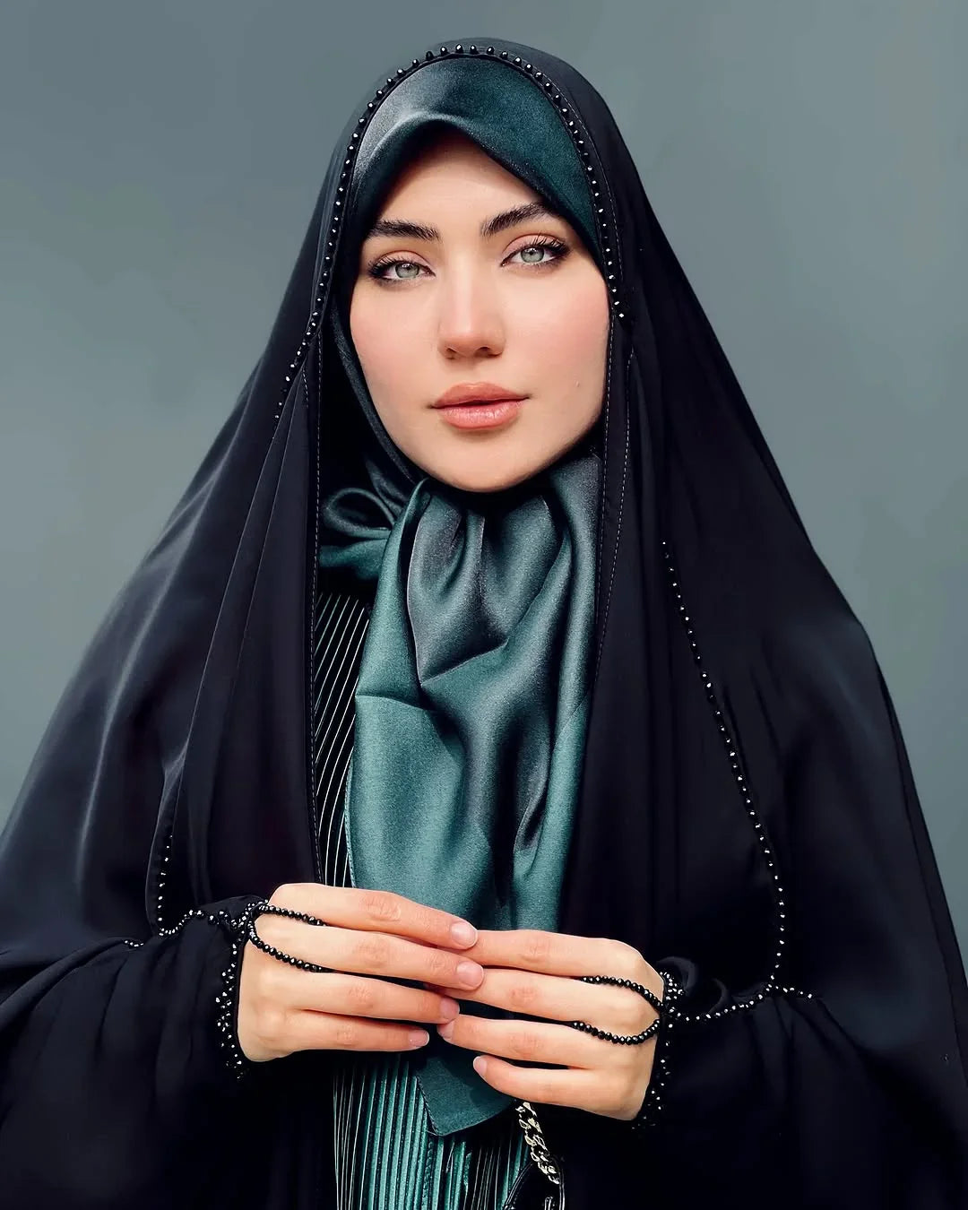 Irani Beaded abaya - Razia Hijab