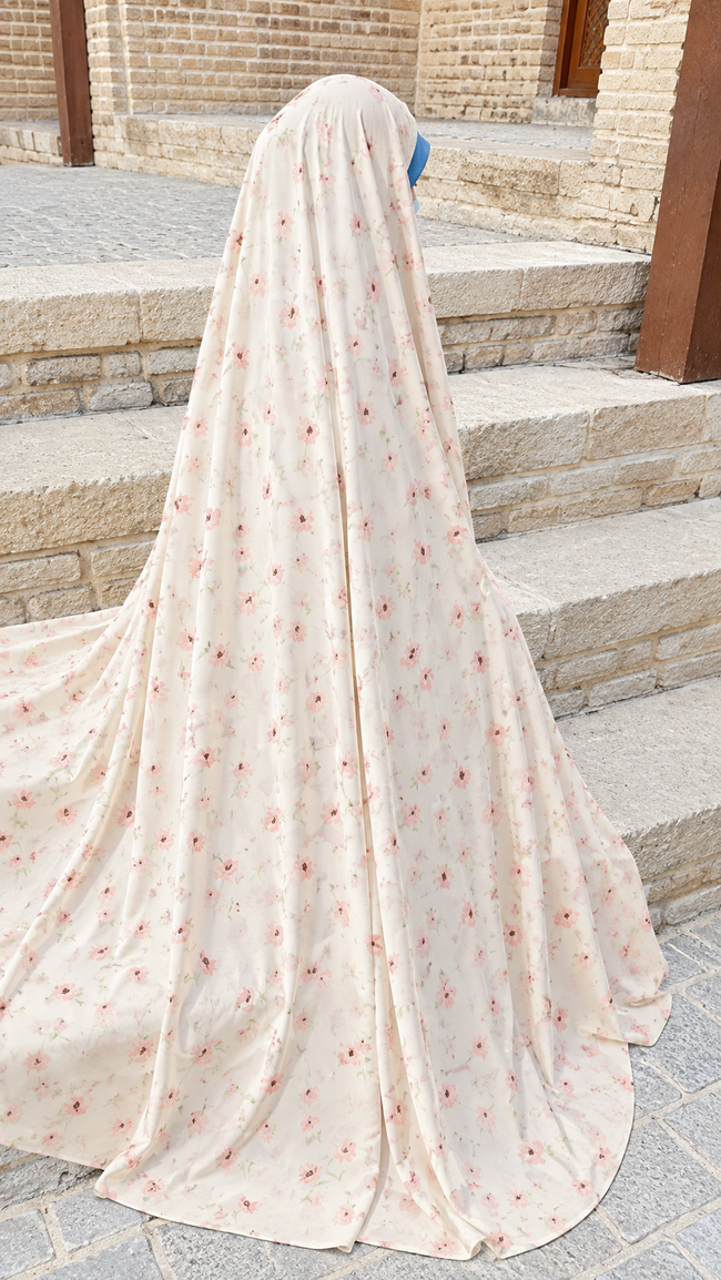 Printed Irani Chador – Soft Linen, Wrinkle-Free & Full Coverage Hover Image