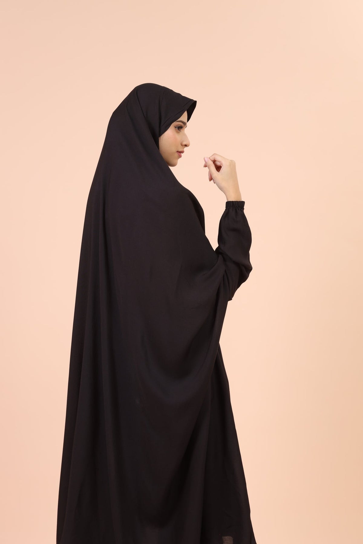 Plain Namaz Chadar - Black