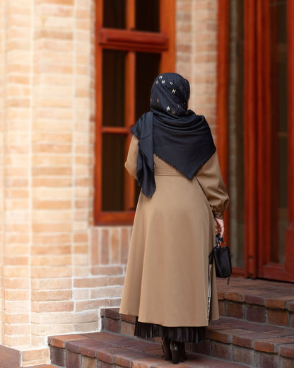 IRANI (BISCUIT BROWN) COAT FRONT OPEN STYLE
