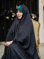 Elegant Iranian Black Self Chador - Razia Hijab