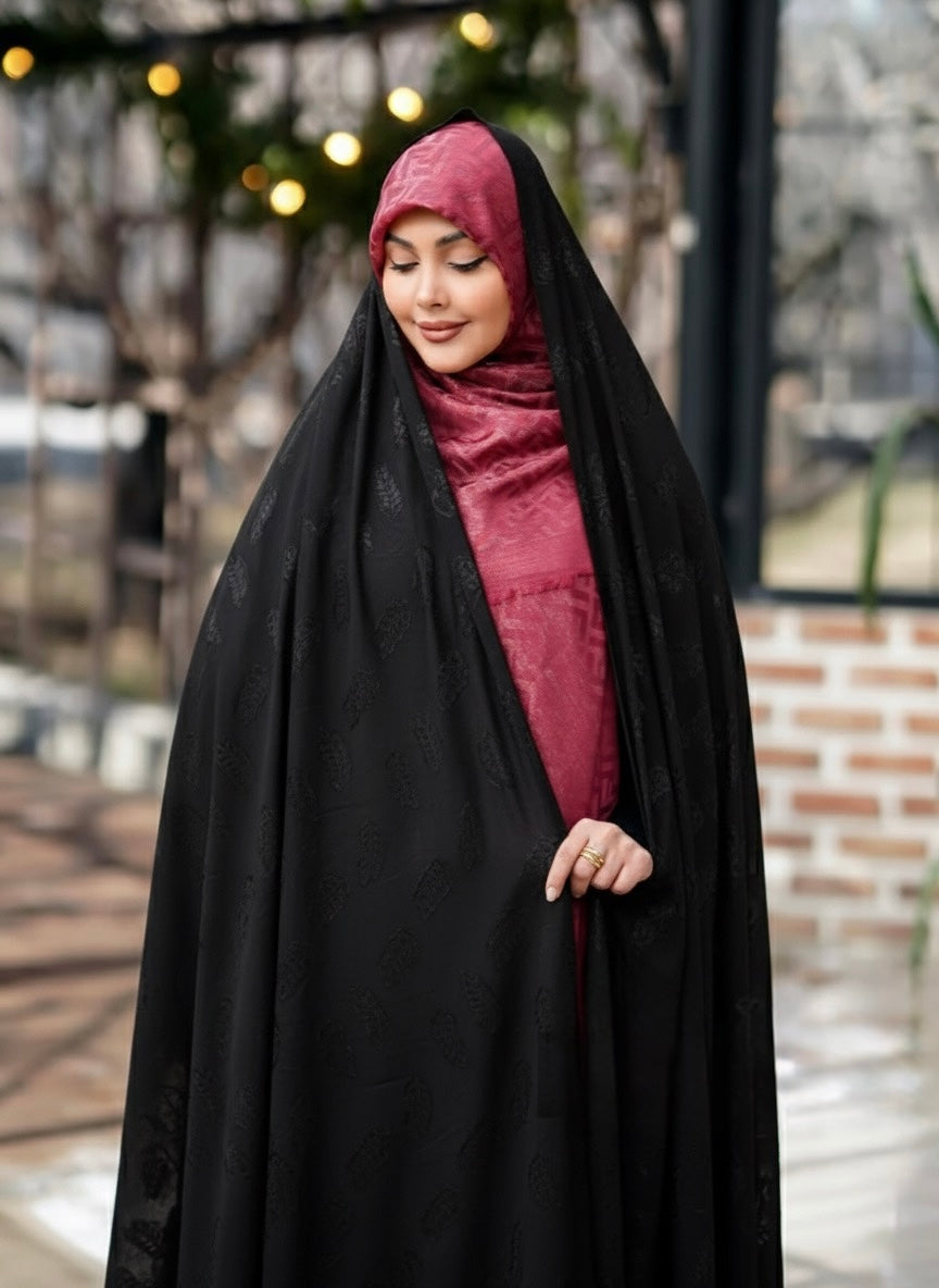 Premium Iranian Black Self Chador - Razia Hijab