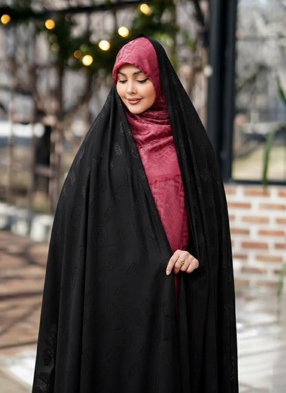 Premium Iranian Black Self Chador