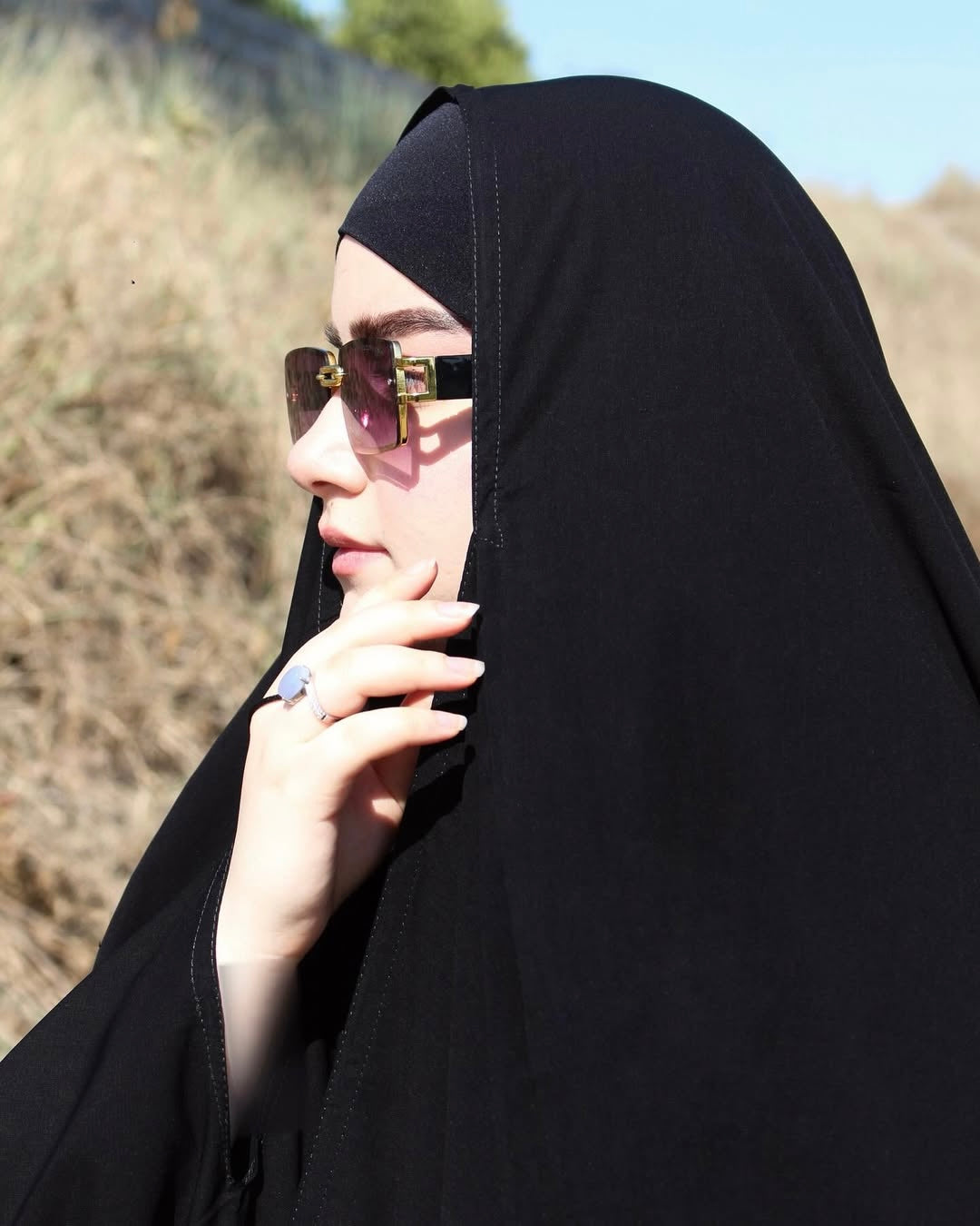 Premium Iranian Black Dorri Abaya - Razia Hijab