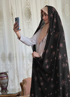 Premium Printed Iranian Chador – Floral Design - Razia Hijab