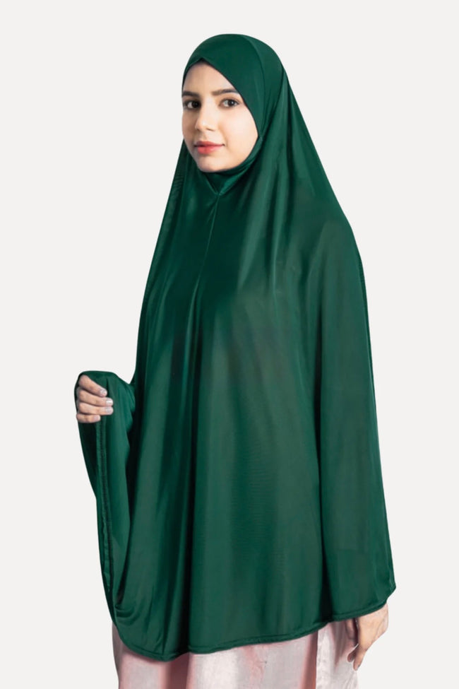 MAKHNA HIJAB - DARK GREEN - Razia Hijab Hover Image