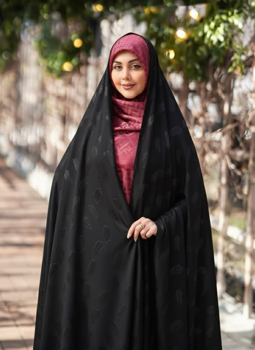 Premium Iranian Black Self Chador - Razia Hijab