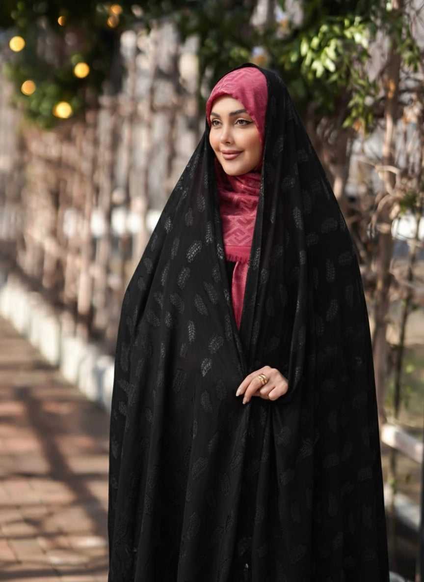 Premium Iranian Black Self Chador - Razia Hijab