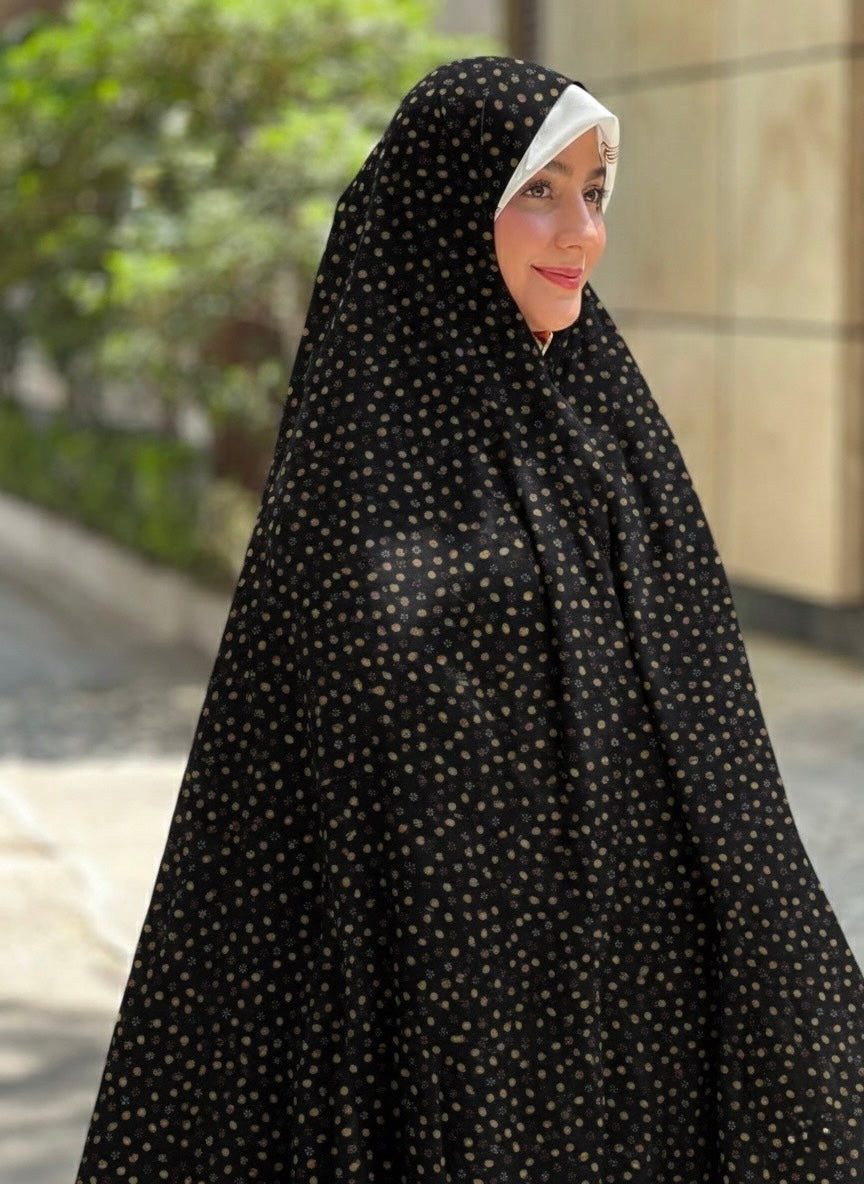 Premium Printed Iranian Chador – Floral Design - Razia Hijab
