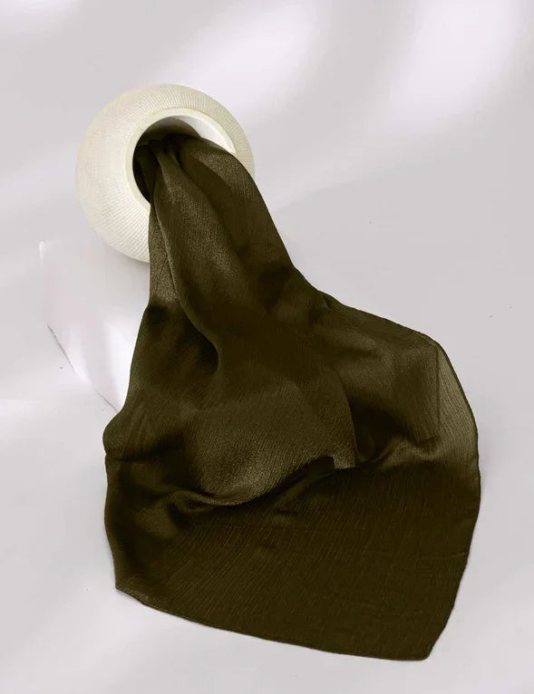 Essential Silk - Dark Olive - Razia Hijab
