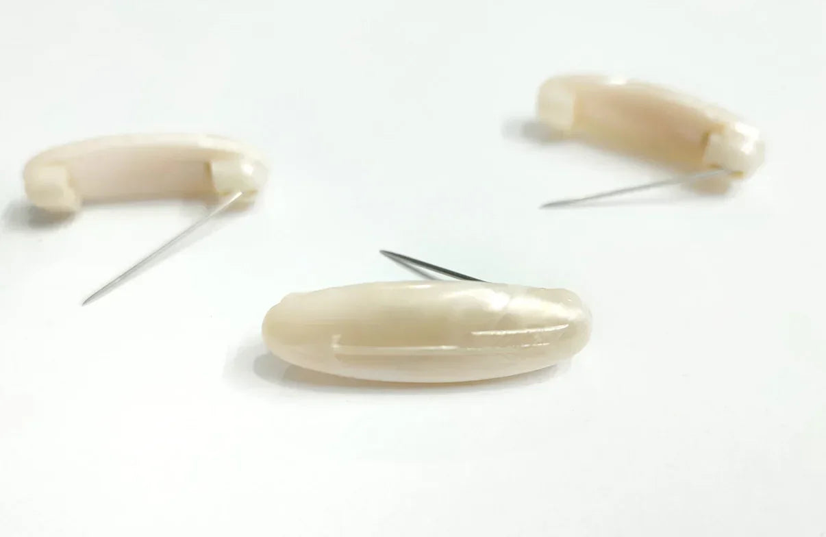 Off white Safety Pins - Razia Hijab