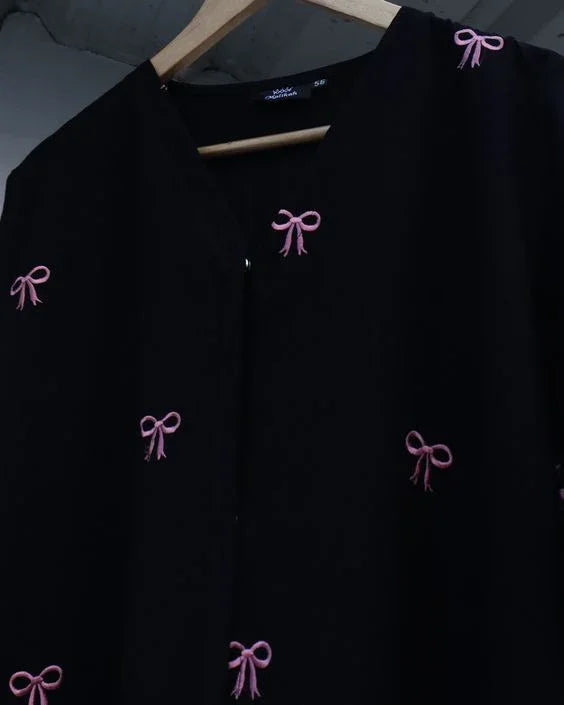 Pinterest Bow Abaya - Razia Hijab