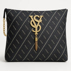 Luxury Designer Handbag for Women – Geometric Pattern with Gold YS Logo - Razia Hijab