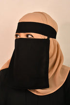 Daily Wear Plain Short Saudi Imported Niqab - Razia Hijab