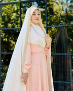 Luxury 3-Piece Iranian Festive Set – Handcrafted Scarf, Chador & Abaya - Razia Hijab