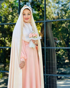 Luxury 3-Piece Iranian Festive Set – Handcrafted Scarf, Chador & Abaya - Razia Hijab