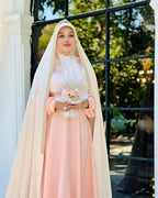 Luxury 3-Piece Iranian Festive Set – Handcrafted Scarf, Chador & Abaya - Razia Hijab