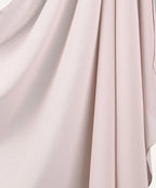 Beige Rose Chiffon Hijab - Razia Hijab