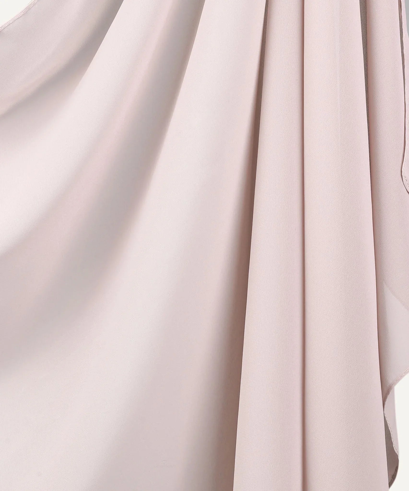 Beige Rose Chiffon Hijab - Razia Hijab