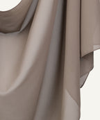 Taupe Chiffon Hijab - Razia Hijab