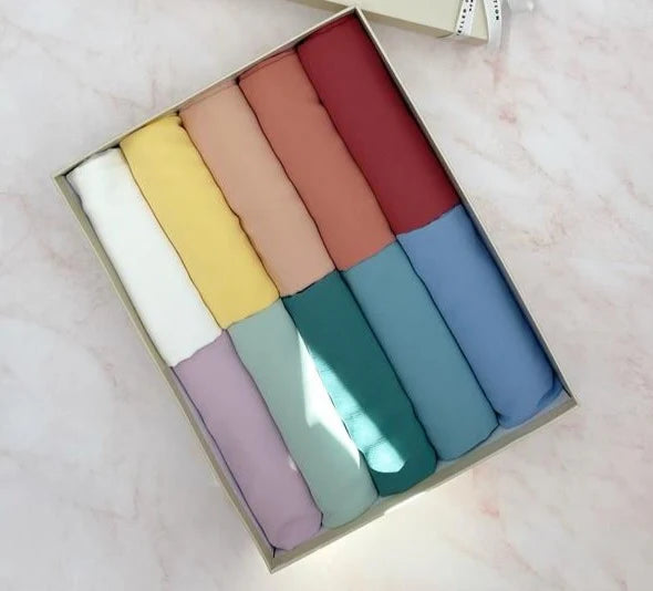 Georgette Chiffon - Bundle of 10 - Razia Hijab Hover Image