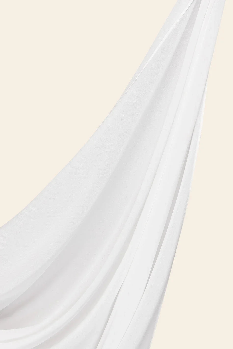 Chiffon Bubble - White - Razia Hijab