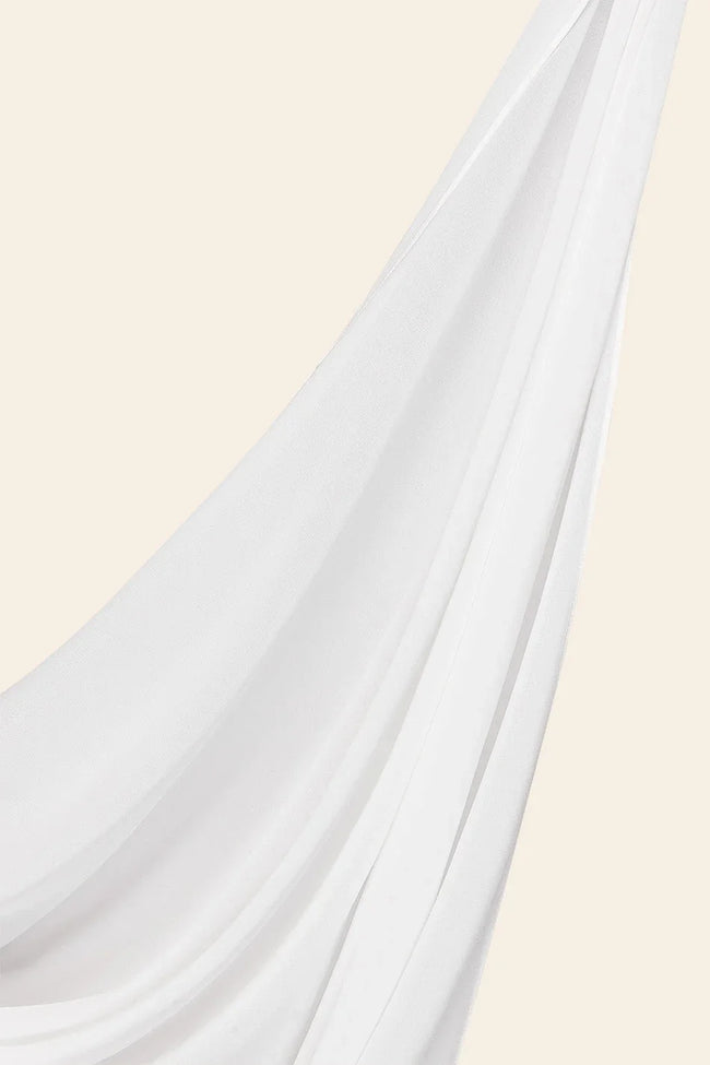 Chiffon Bubble - White - Razia Hijab Hover Image