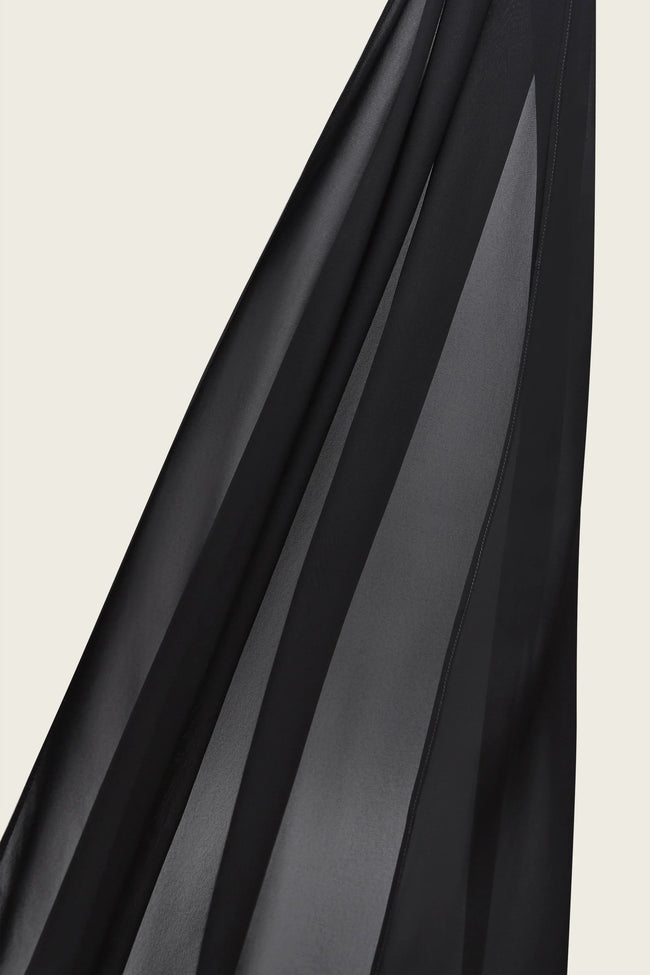 Everyday Chiffon Hijab - Black Main Image