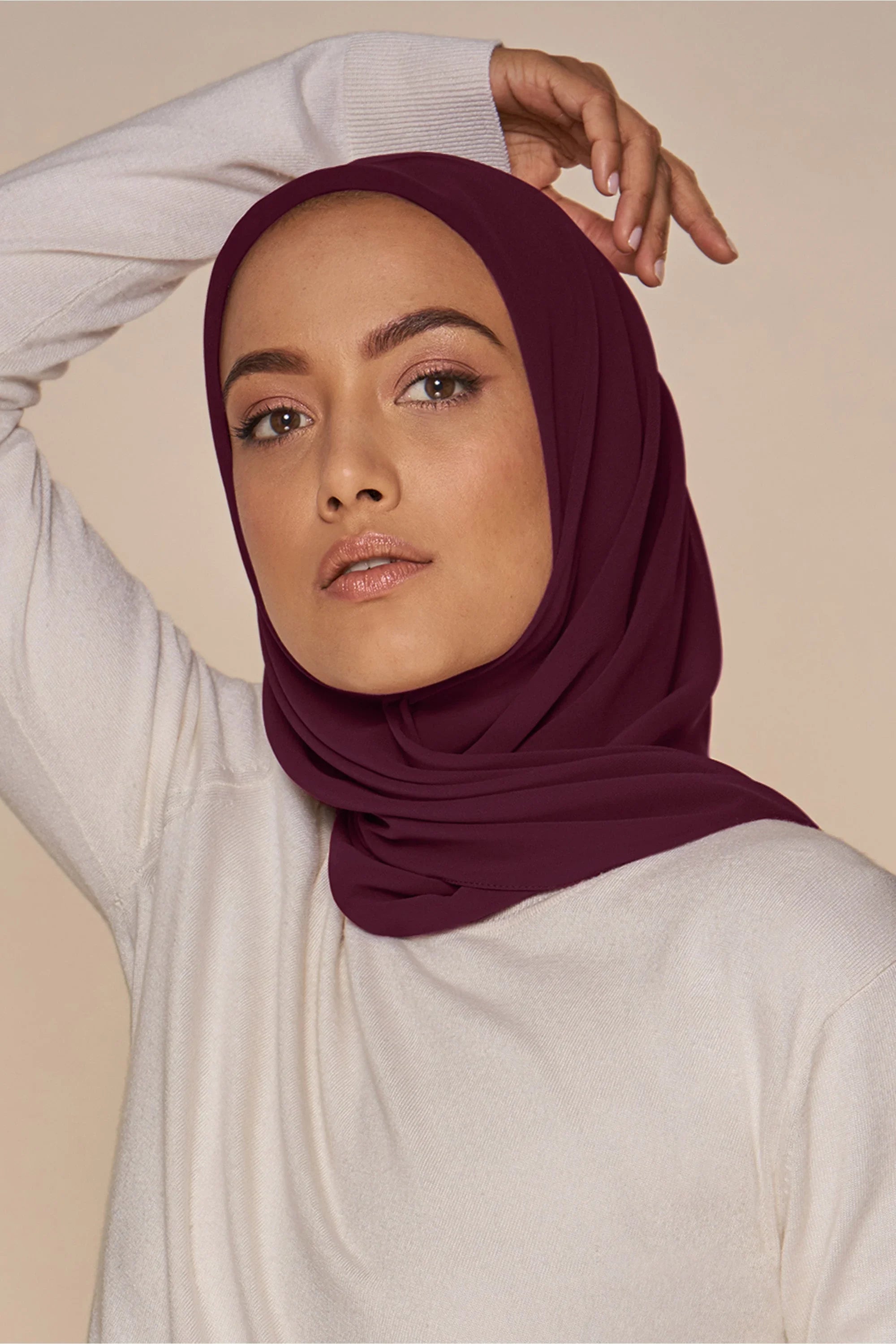 Chiffon Bubble - Aubergine - Razia Hijab
