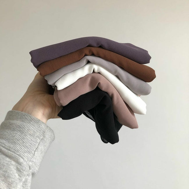 BUNDLE OF 6 GEORGETTE HIJABS - Razia Hijab Hover Image