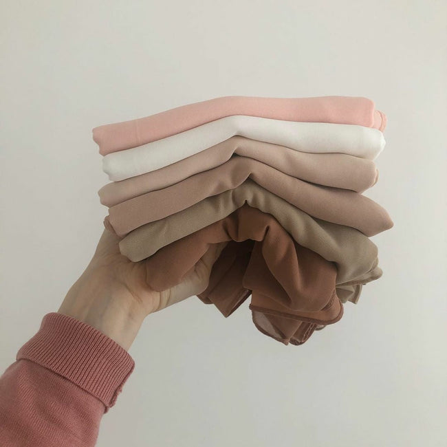 BUNDLE OF 6 GEORGETTE HIJABS - Razia Hijab Hover Image