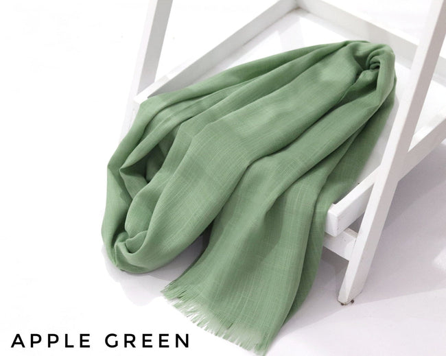 PREMIUM TURKISH VISCOSE - APPLE GREEN - Razia Hijab Hover Image