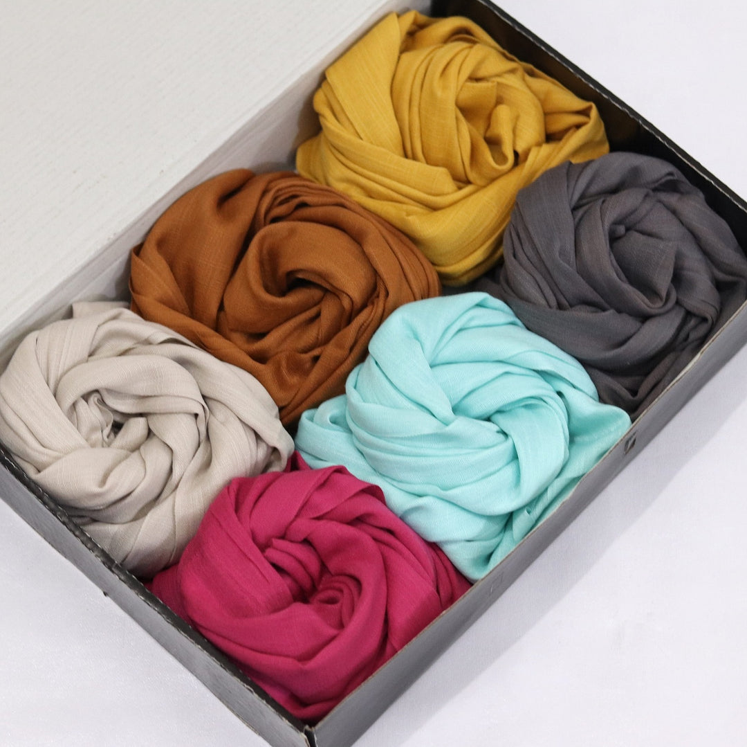 BOX OF 6 TURKISH HIJABS - Razia Hijab