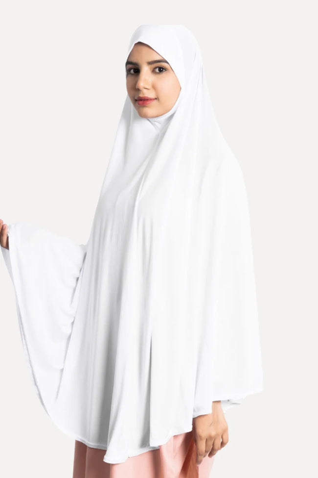 MAKHNA HIJAB - WHITE - Razia Hijab Hover Image