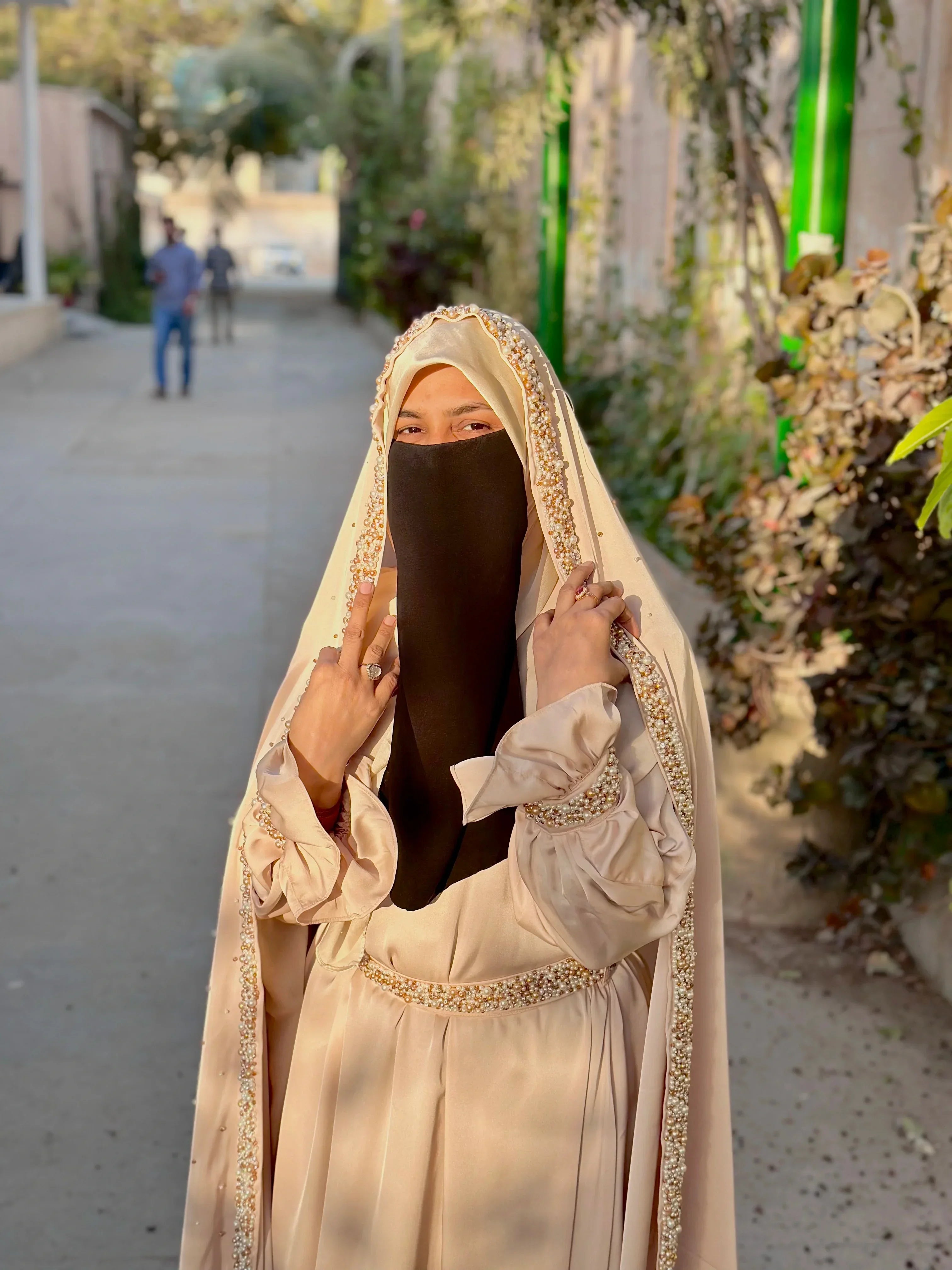 Royal Silk Iranian Bridal Dress - Razia Hijab