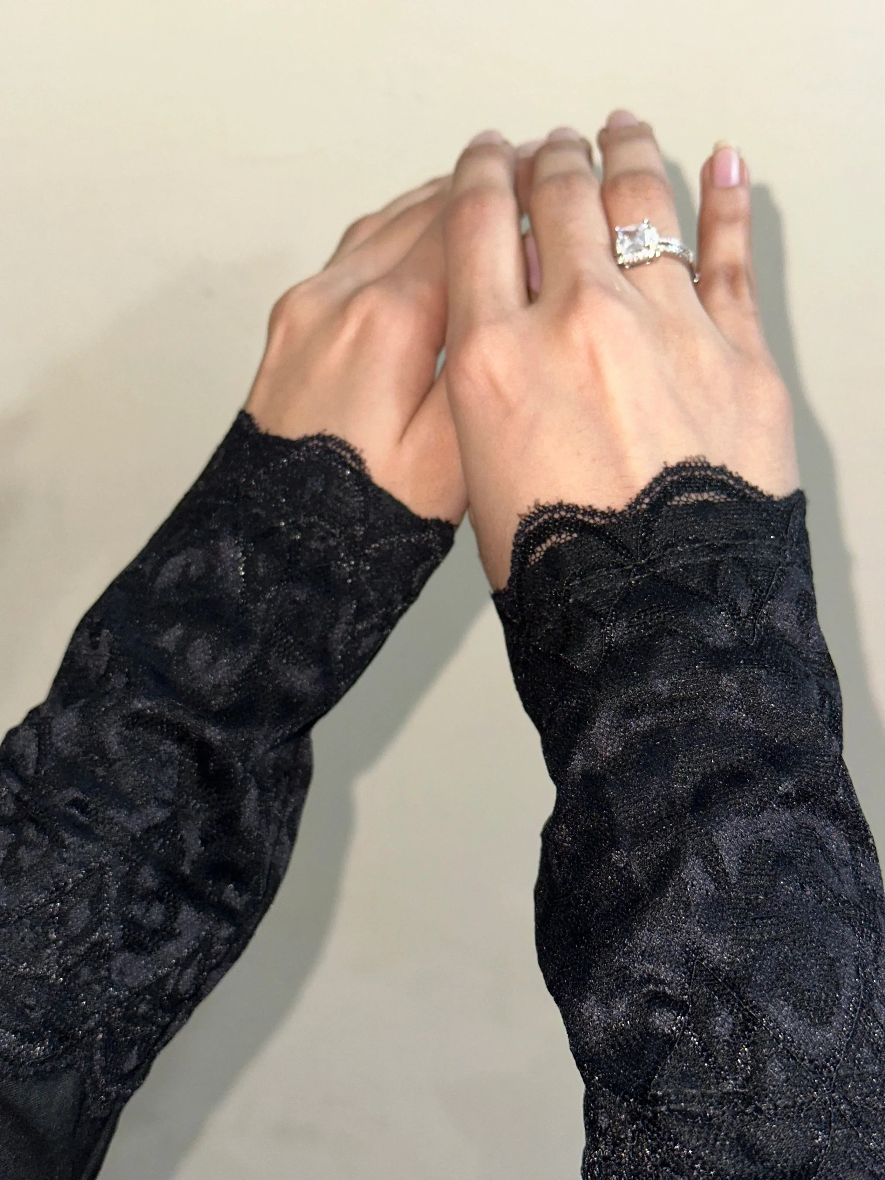 Luxury Black Iranian Fancy Sleeves - Razia Hijab