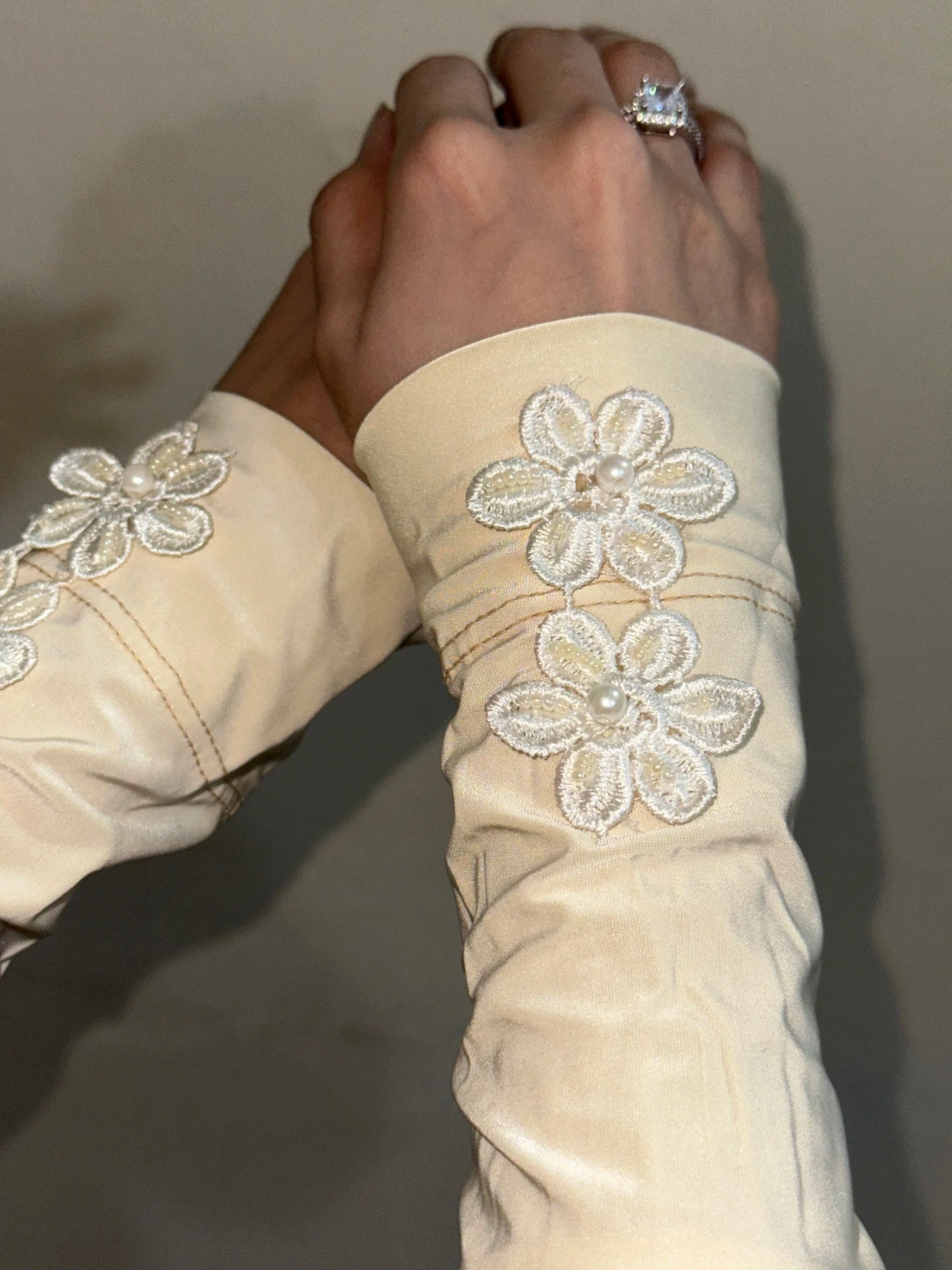 Iranian Fancy Sleeves – Beige