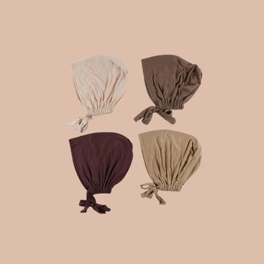 Adjustable Hijab Cap - Pack of Four