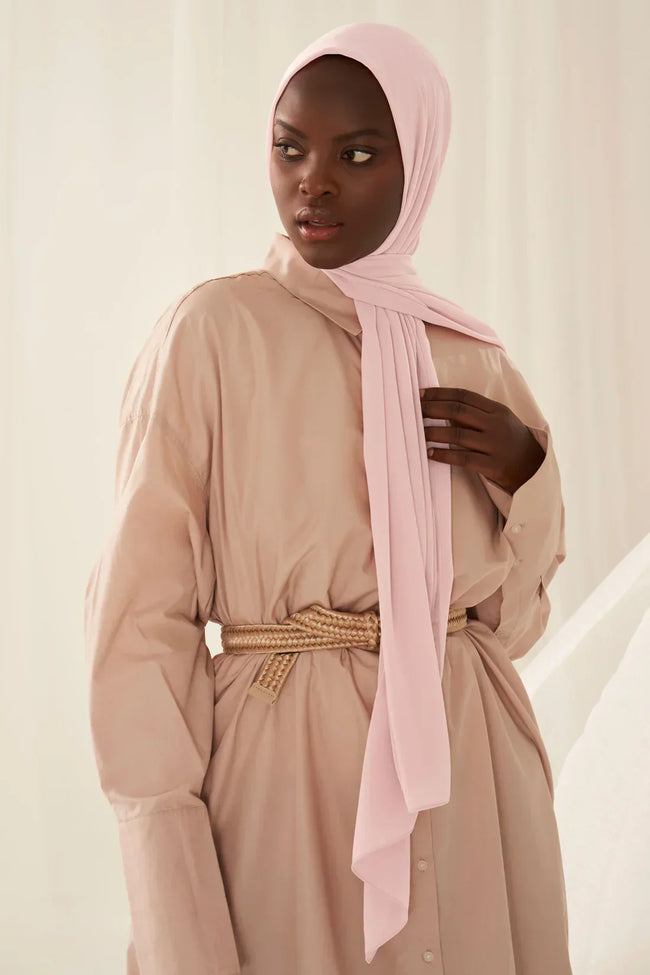 Everyday Chiffon Hijab - Pale Rose - Razia Hijab Hover Image