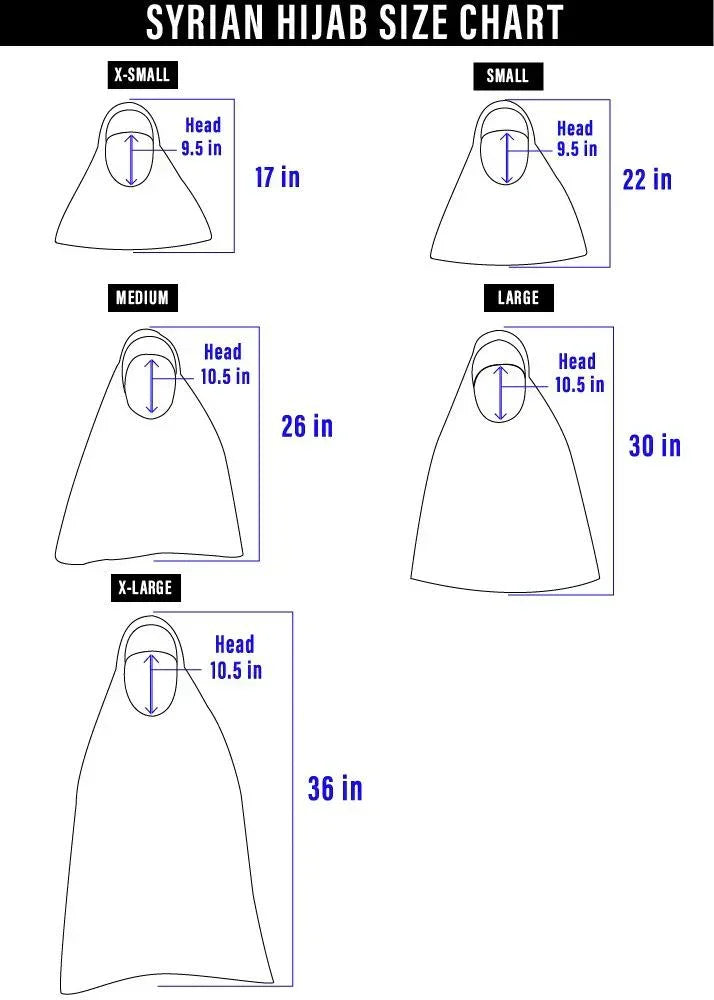 Syrian Hijab Medium - Razia Hijab