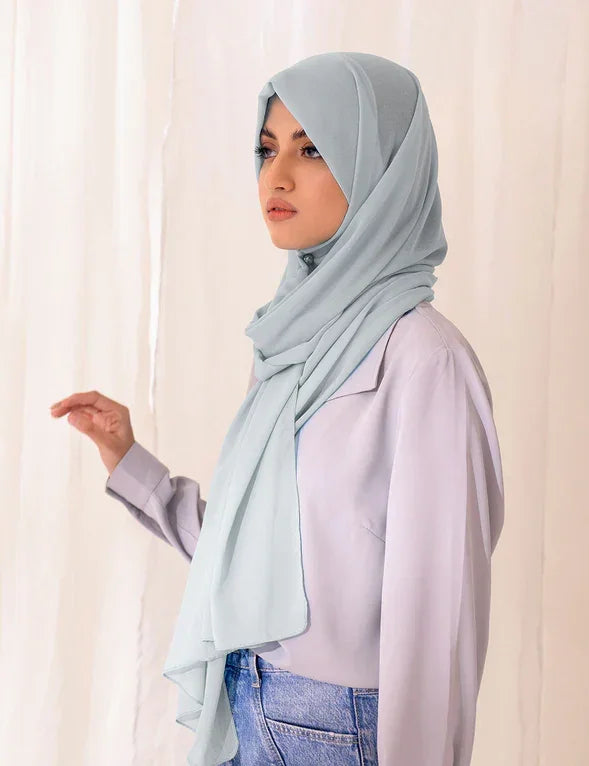 Chiffon Bubble - Baby Blue - Razia Hijab