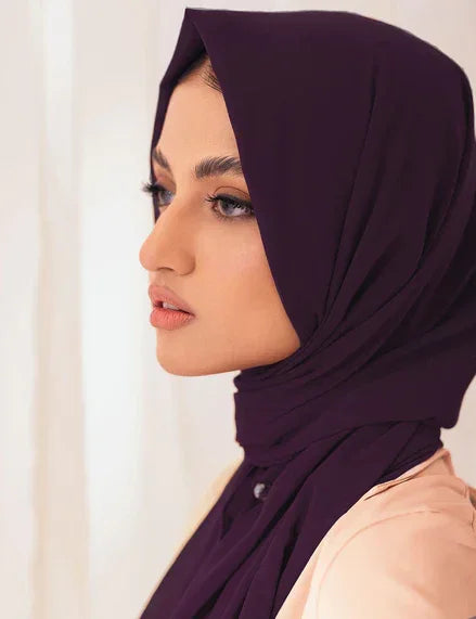 Chiffon Bubble - Purple - Razia Hijab