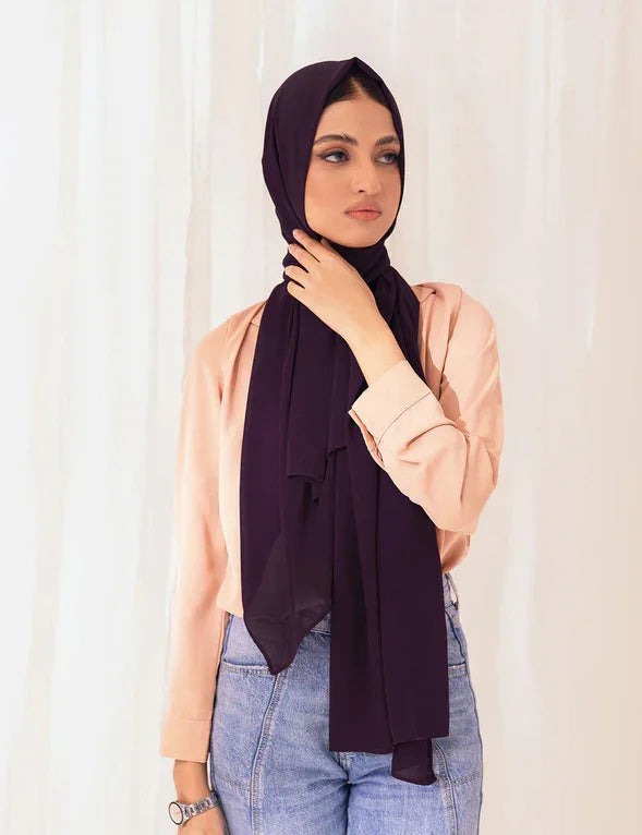 Chiffon Bubble - Purple - Razia Hijab Hover Image